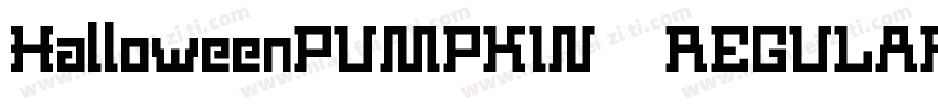 HalloweenPUMPKIN REGULAR字体转换